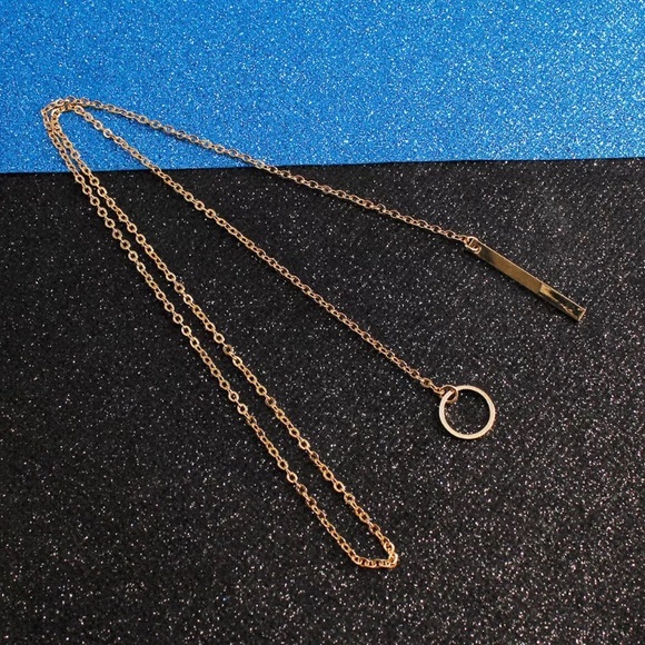 18K gold plated minimalist necklace - Picture 2 of 3